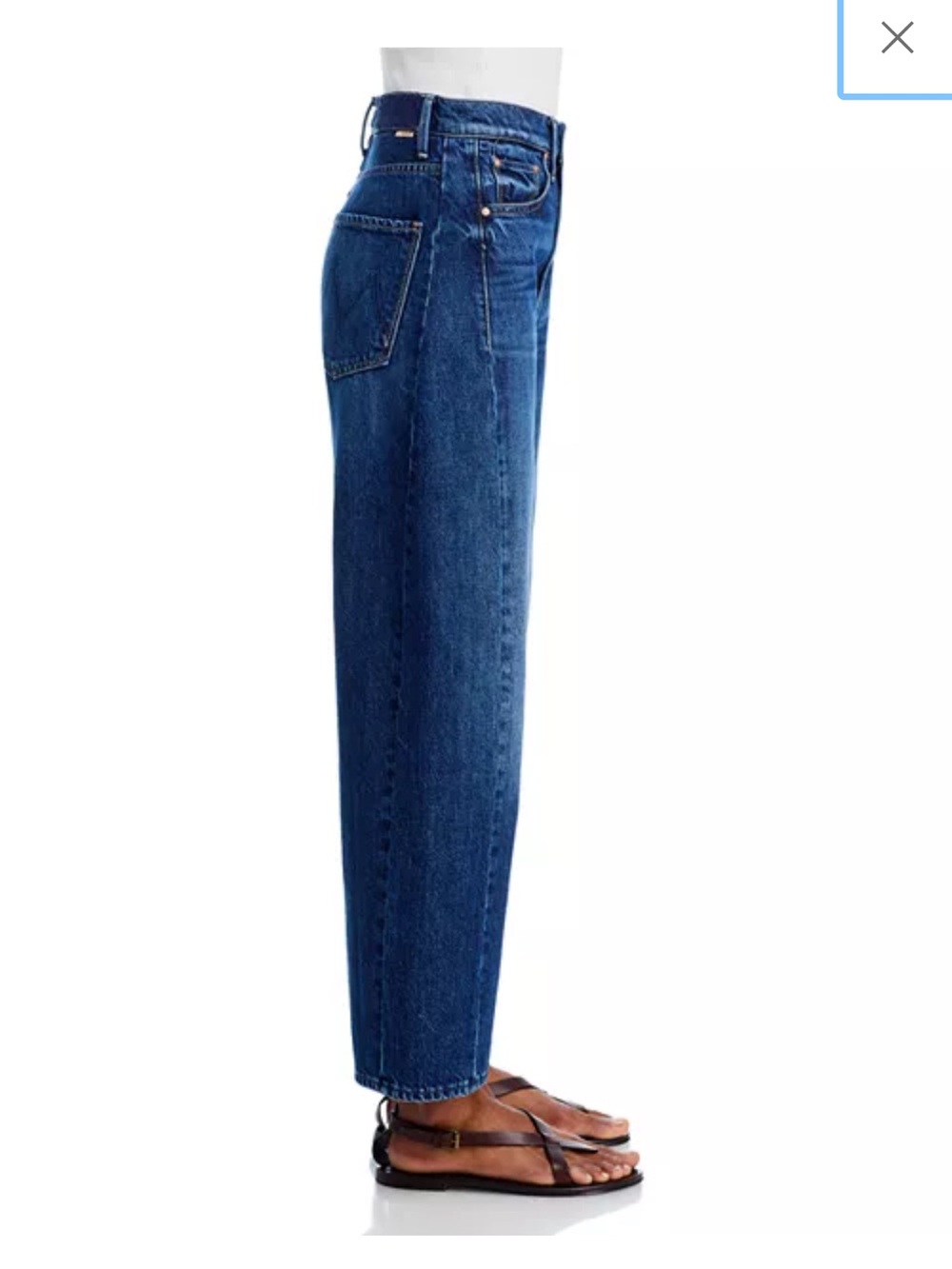 Mother half pipe ankle Relaxed Blue Jeans New W/O tag - Picture 5 of 14